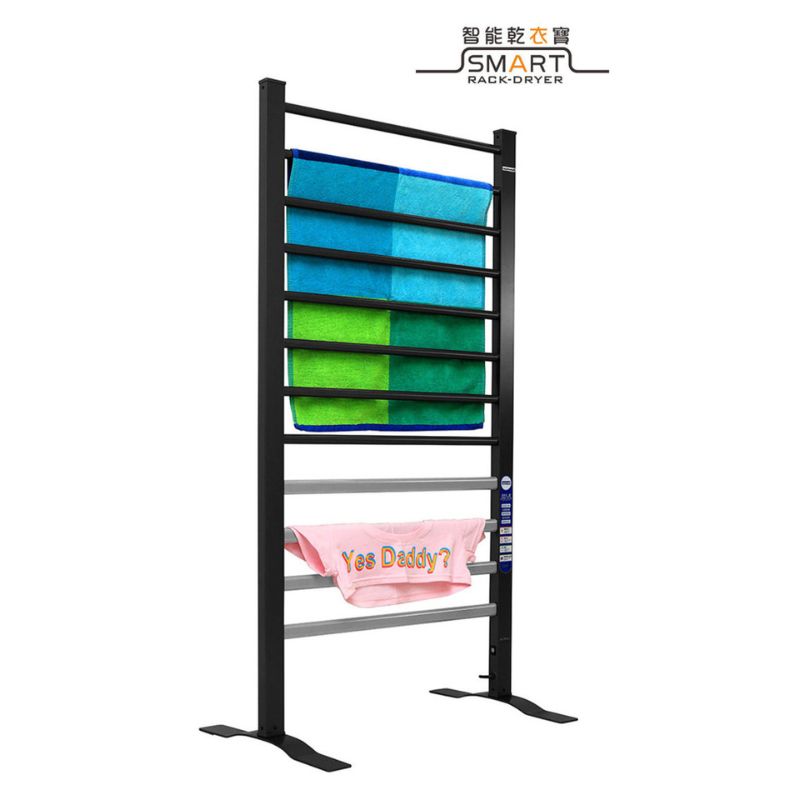 Smart Rack Dryer Towel Warmer Non drill hole quick installation Large Size