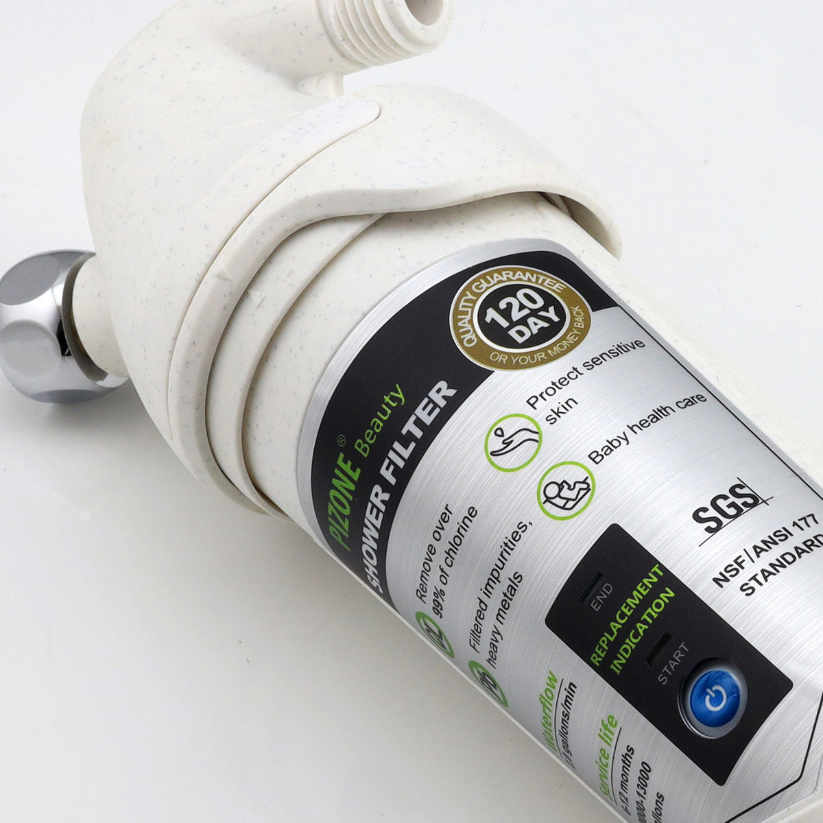 PIZONE bathing treasure to chlorine, shower head water filter